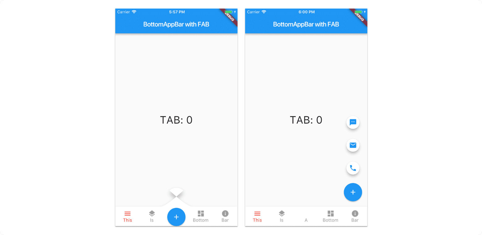 Flutter UI design