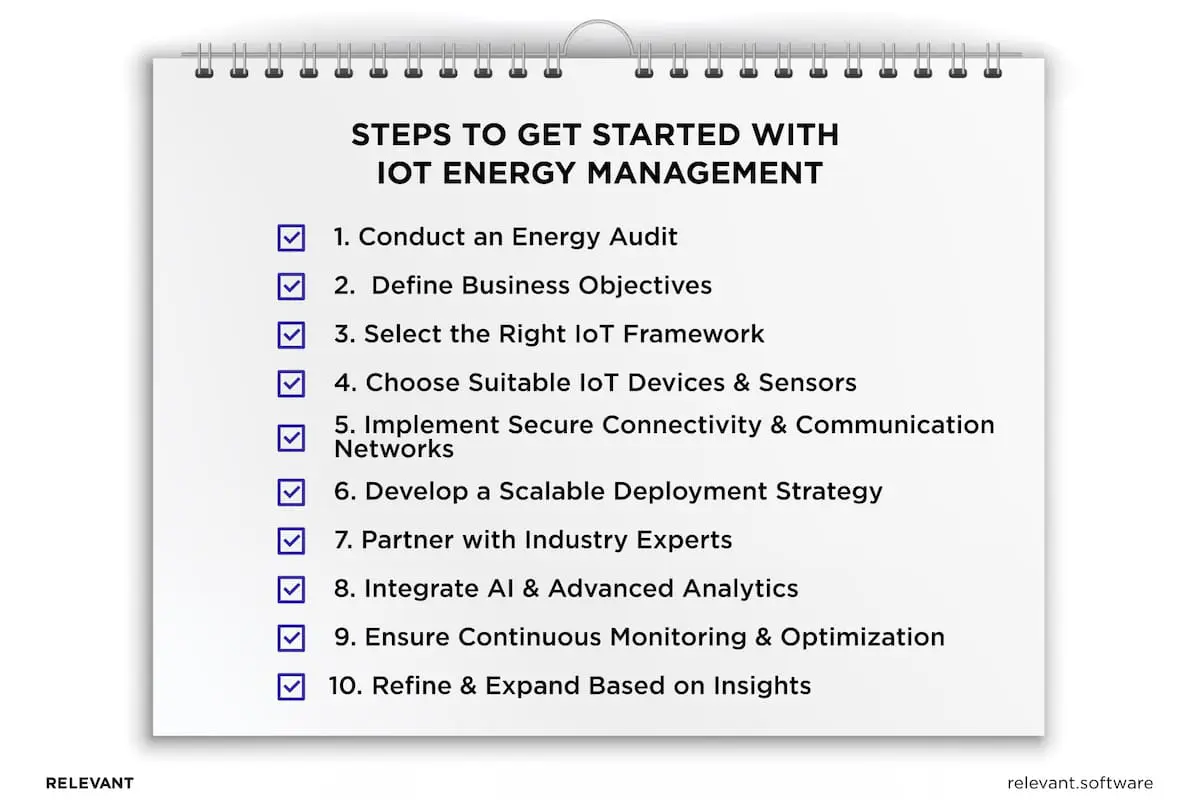 IoT energy management steps