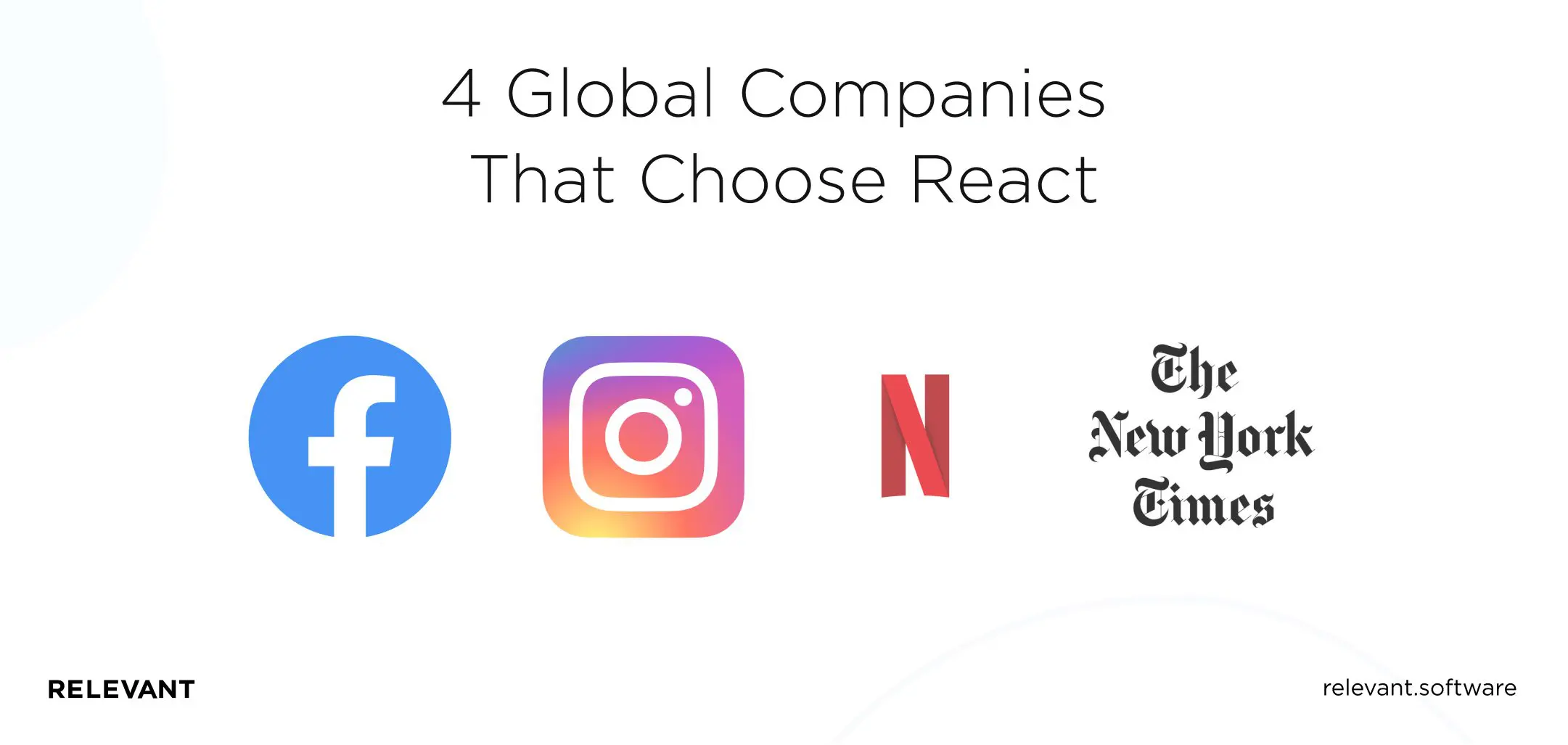 4 global software companies that choose react